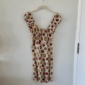 BETSEY JOHNSON Vintage Black Label Floral Mini Dress - LG (fits like XS)